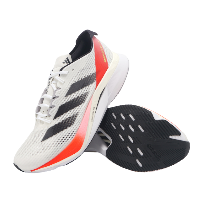 Adidas MEN'S BOSTON 12 ftwr white / aurora met. / solar red