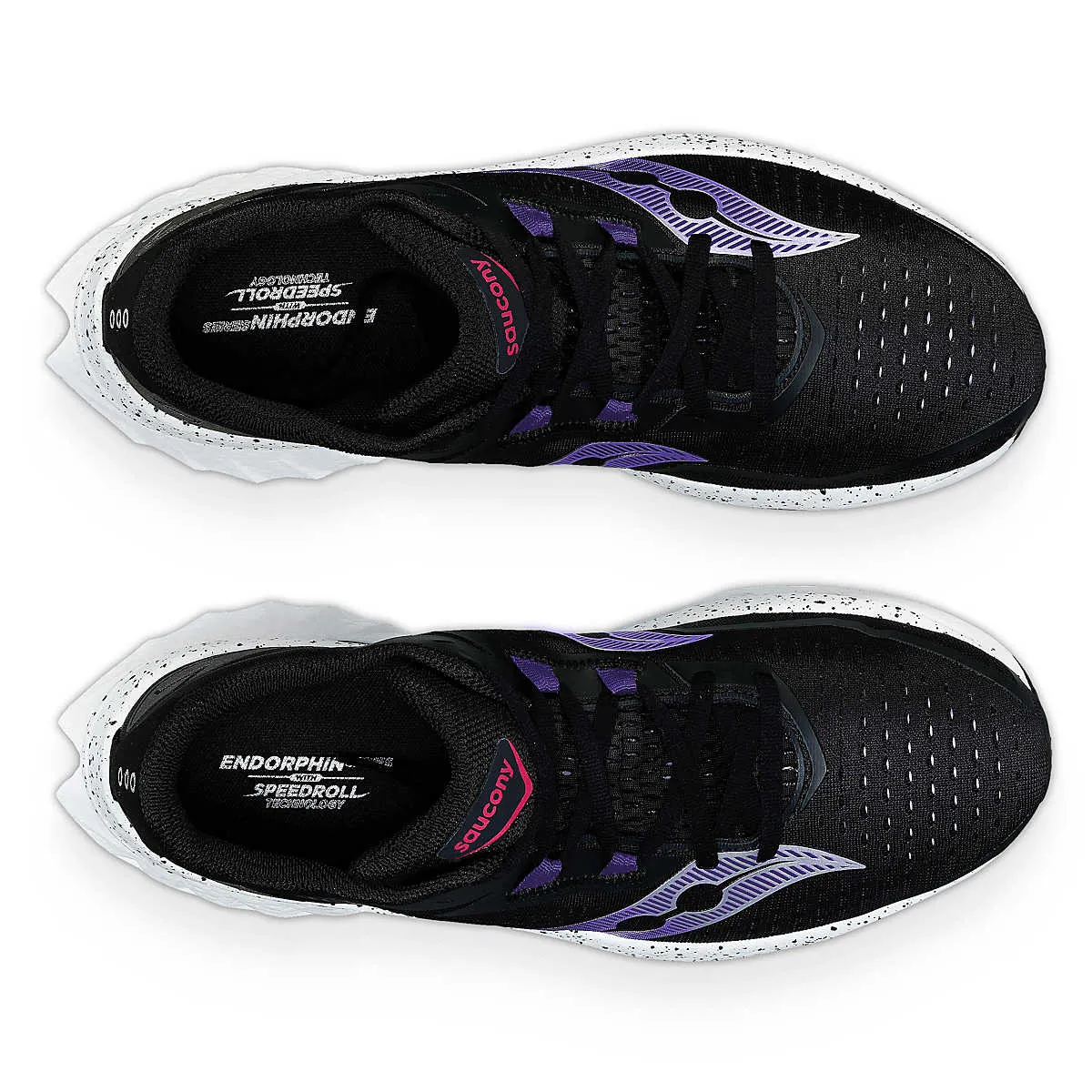 Saucony Endorphin スパイクシューズ ブラック/パープル　24㎝ Saucony WOMEN'S ENDORPHIN SPEED 4 100