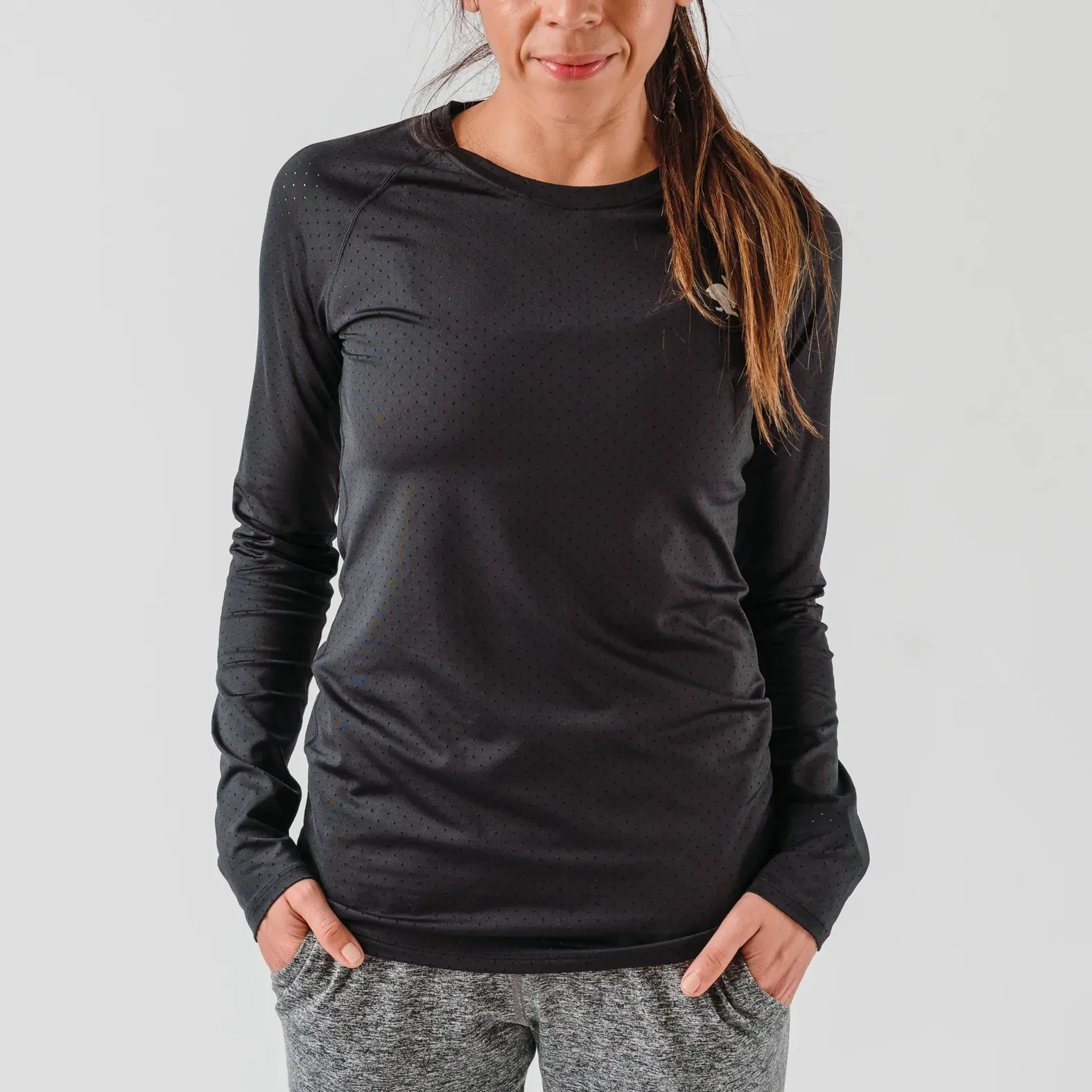 Rabbit EZ Tee Perf Ice LS - BLACK