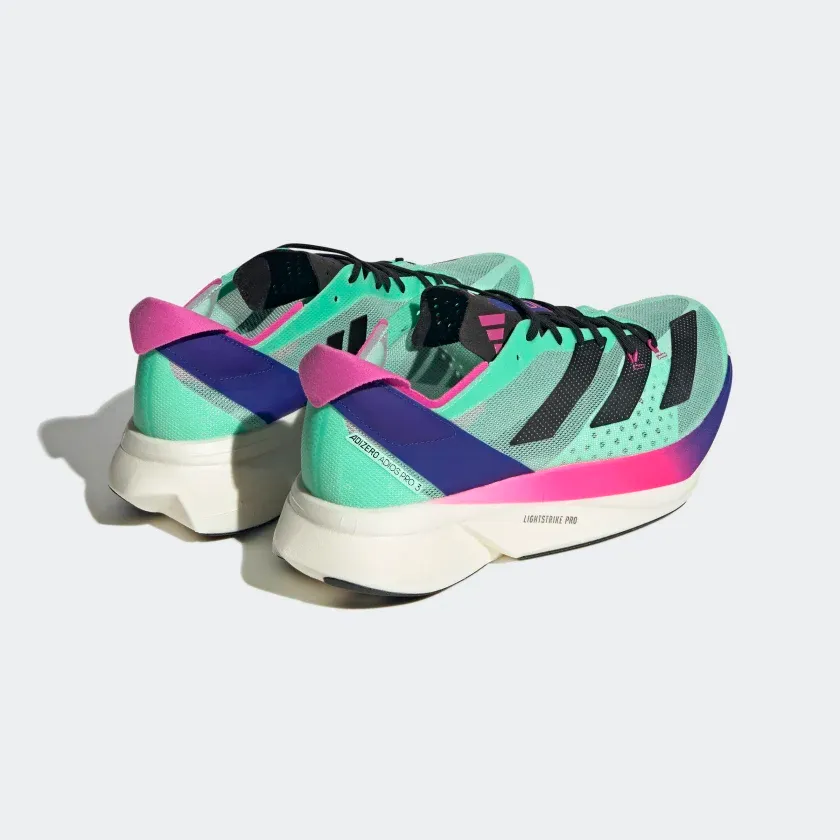 Adidas UNISEX ADIZERO ADIOS PRO 3 PULSE MINT/CORE BLACK/LUCID BLUE