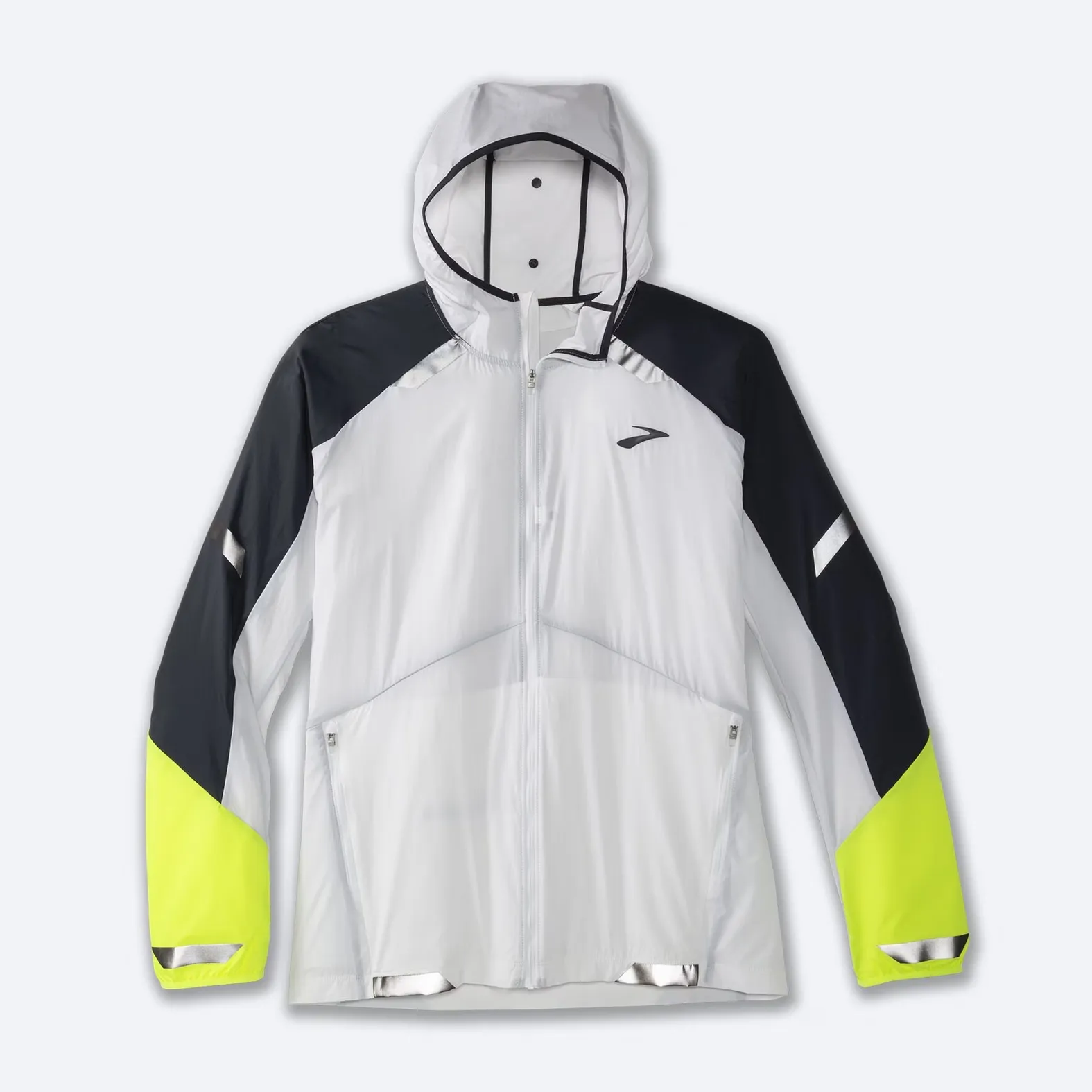 Brooks veriwide ジャンク Brooks Men's Run Visible Convertible Jacket Black/Green/White
