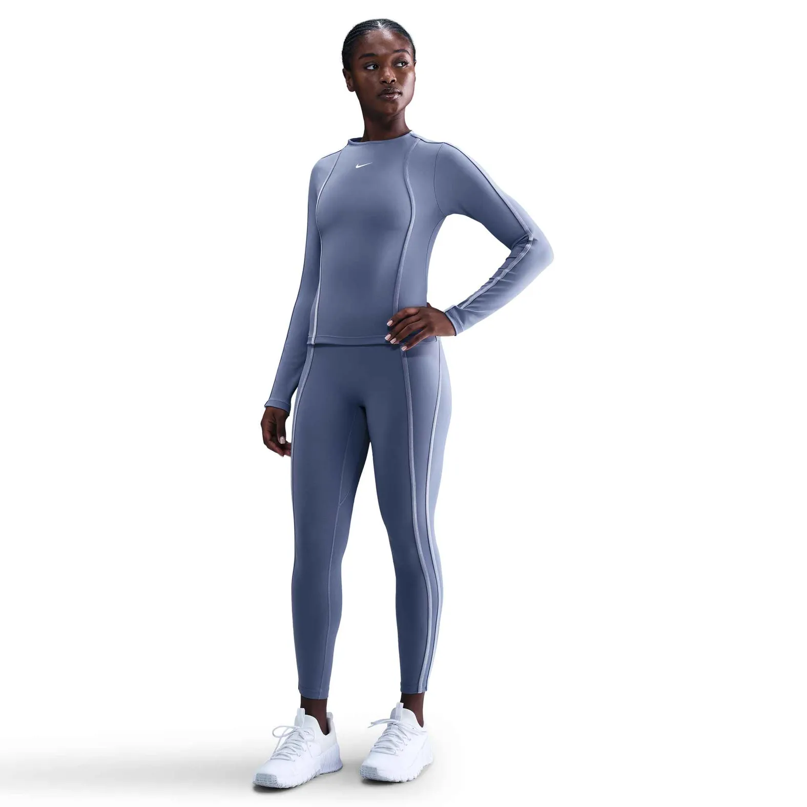 ‼️HIIK5378‼️ Nike W HIGH WAIST TIGHT BLUE